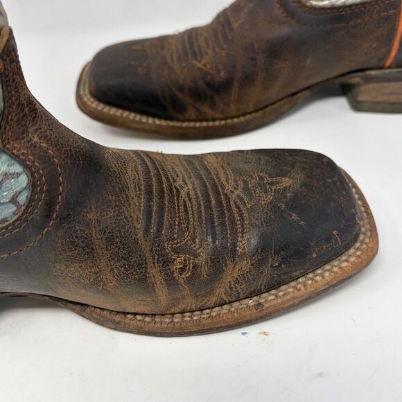 Ariat Gringa Western Boots 7 rainbow fishscale iridescent - Picture 8 of 13